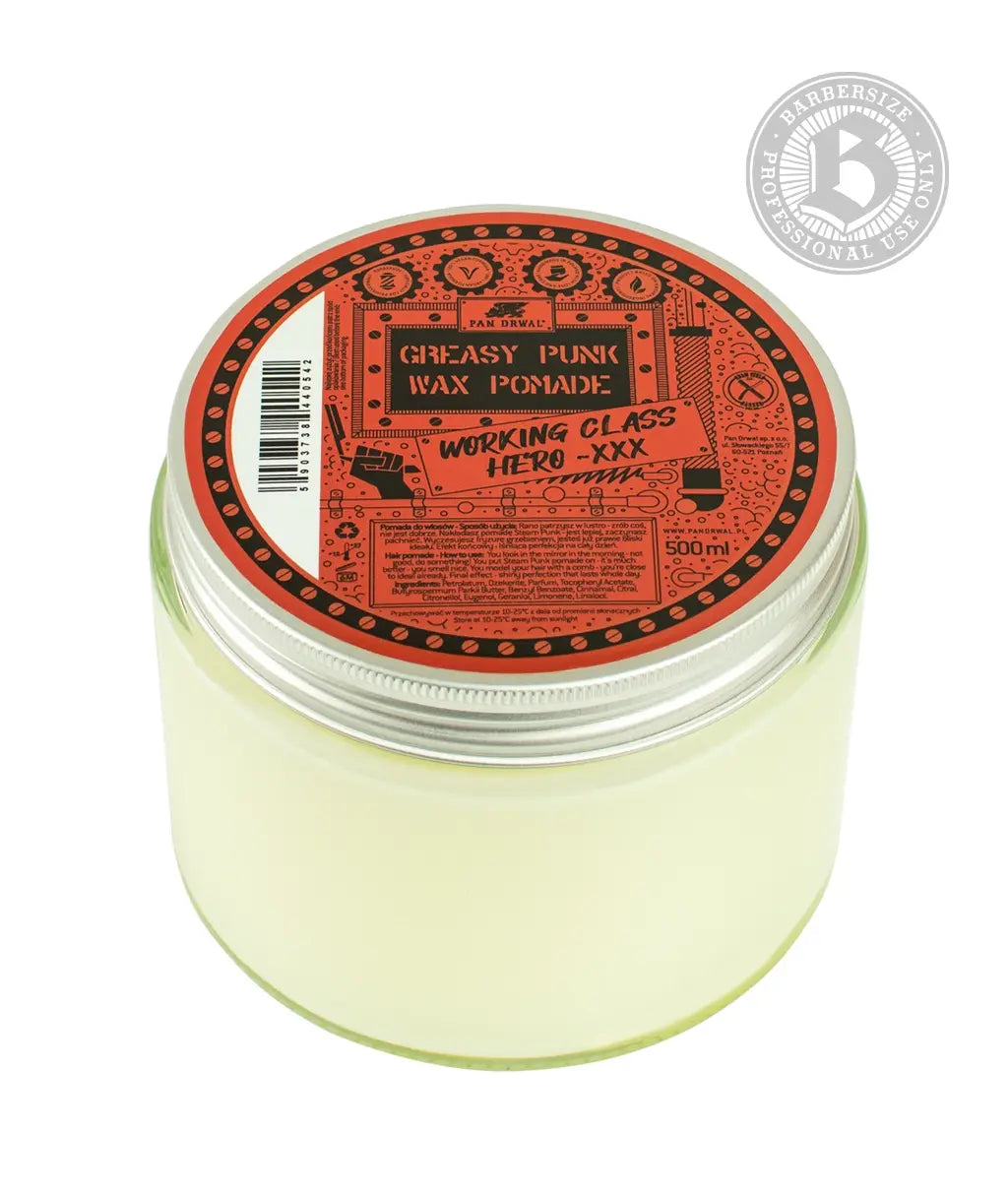 Steam Punk Working Class Hero- Greasy Punk Wax Pomade BARBERSIZE