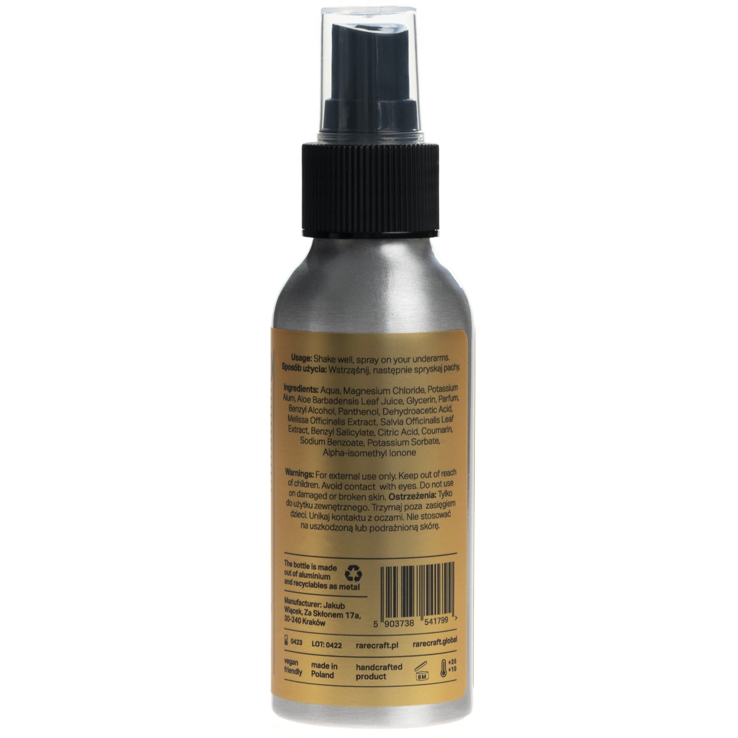 RareCraft Golden Fleece, Deodorant Spray