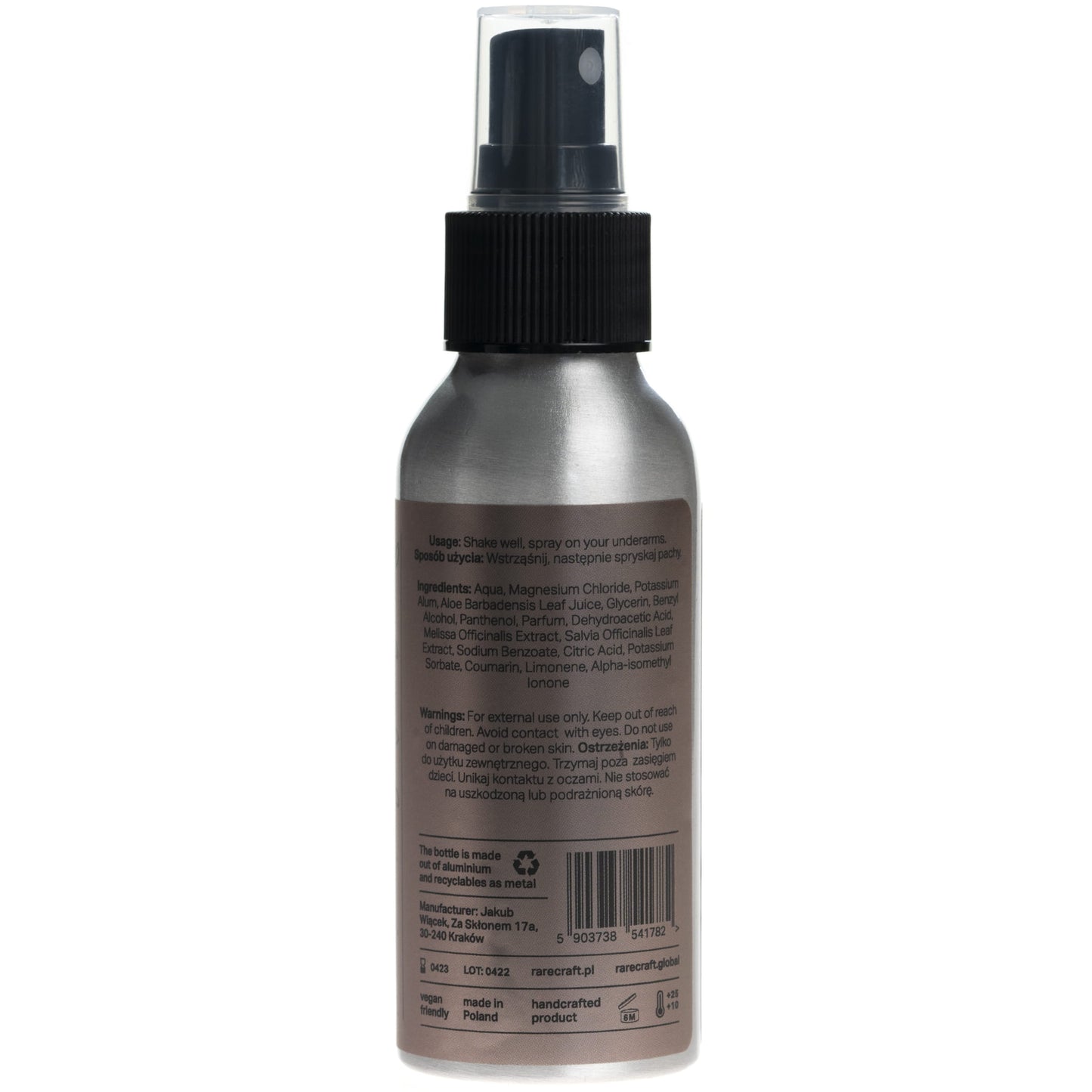 RareCraft Koniak, Deodorant Spray