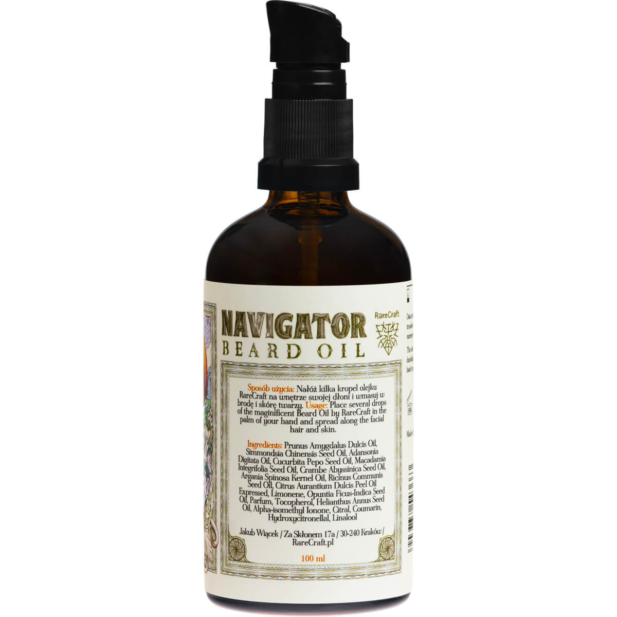 RareCraft Navigator, Beard Oil, 100ml