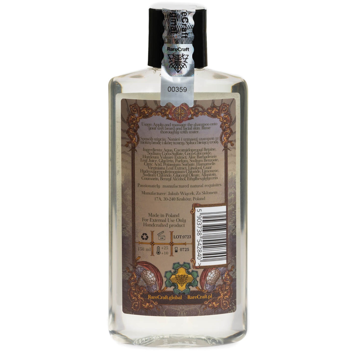 RareCraft Tortuga, Beard Shampoo