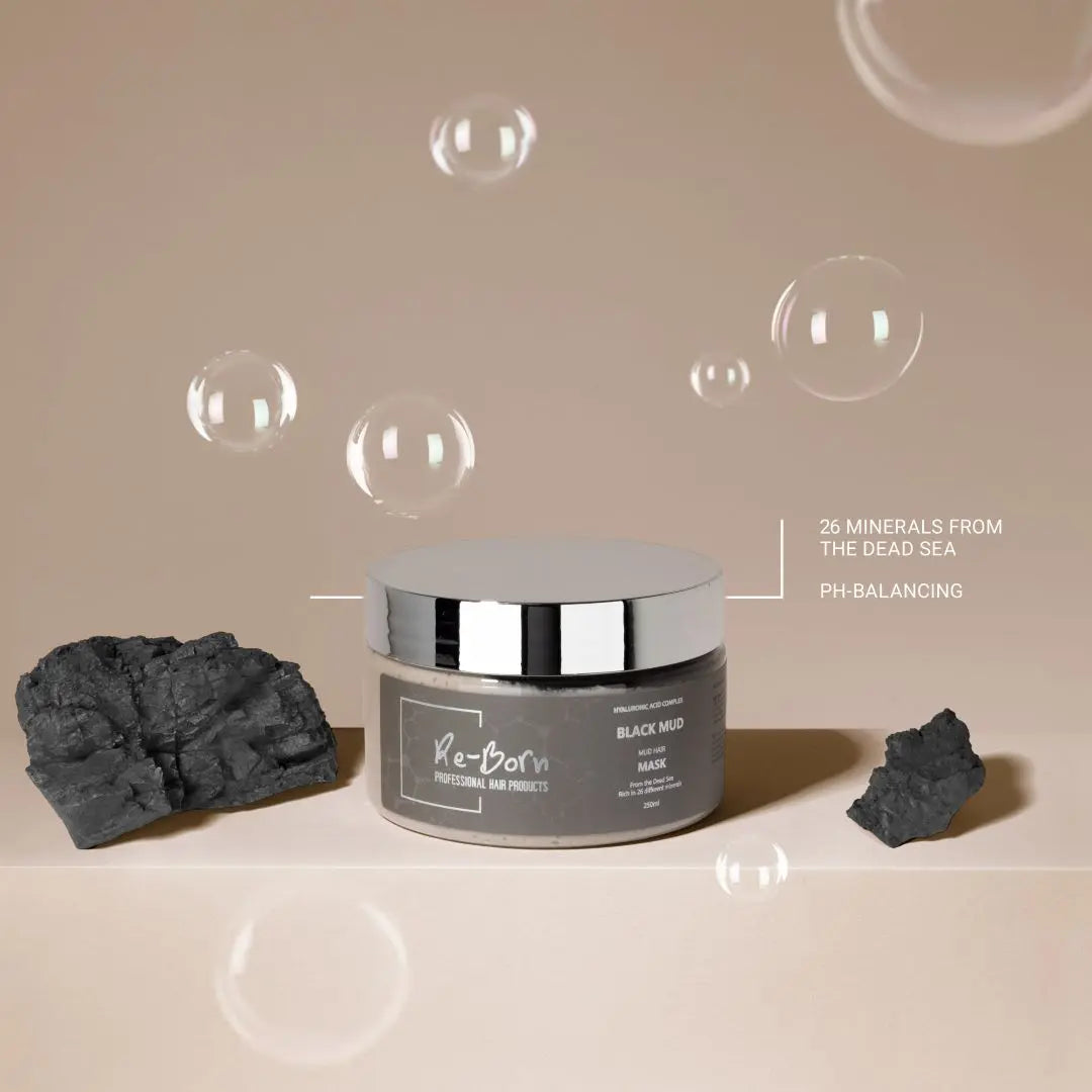 Re-born Black Mud Hair Mask-Hårkur-JKSHOP