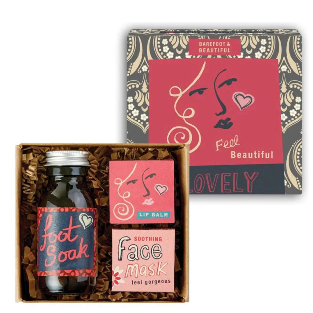 Barefoot & Beautiful, Giftbox Pamper | Hudpleiesett | Barefoot & Beautiful | JK SHOP | JK Barber og herre frisør | Lavepriser | Best
