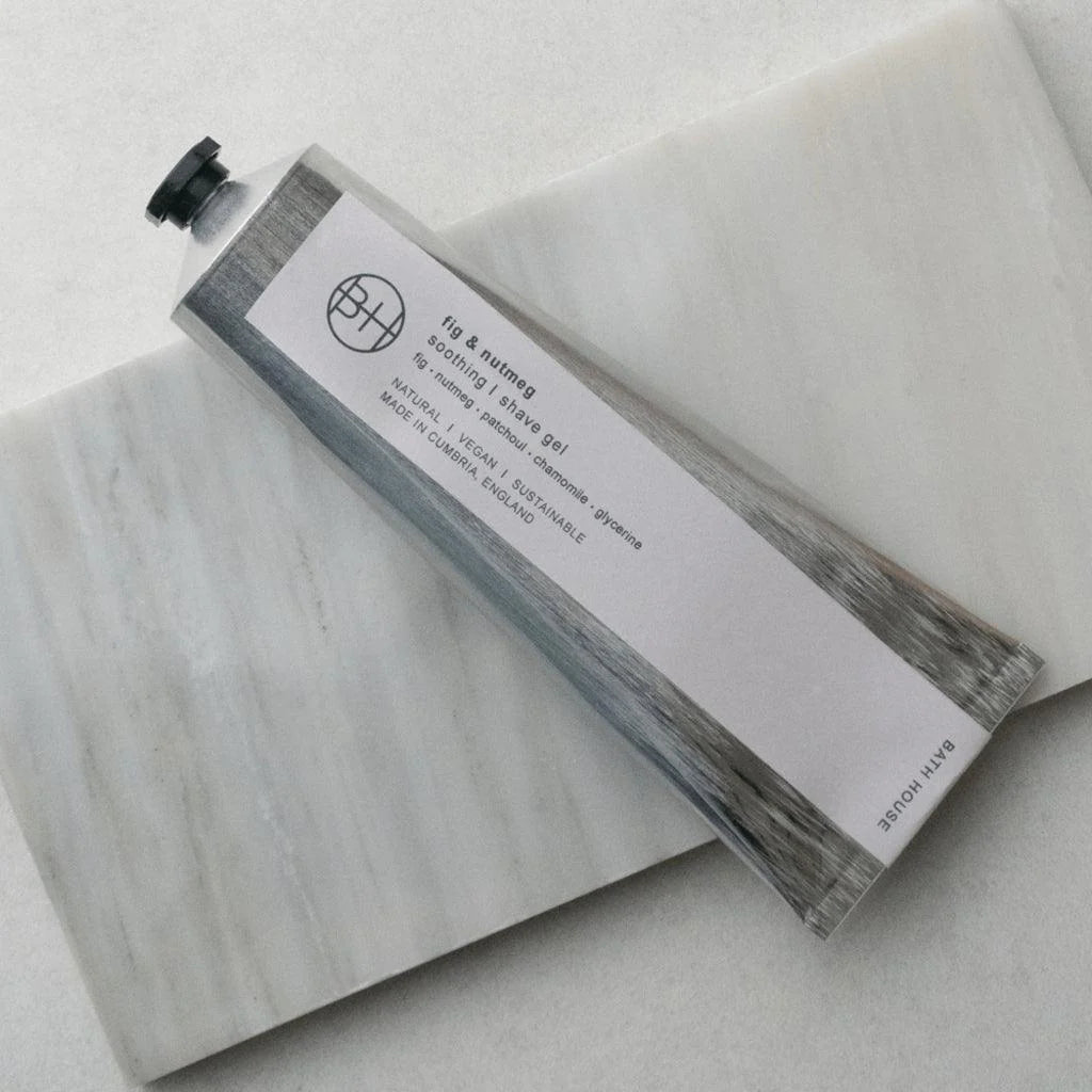 Bath House, Fig & Nutmeg Shaving Gel | Barberkrem | Bath House | JK SHOP | JK Barber og herre frisør | Lavepriser | Best