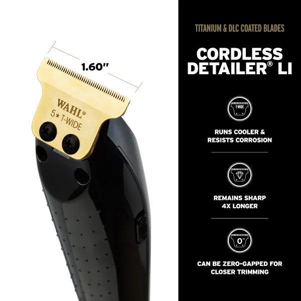 Wahl Magic Clip og Detailer BLACK Duo Pack trådløs-wahl-J&K Shop