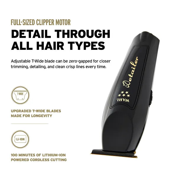 Wahl Magic Clip og Detailer BLACK Duo Pack trådløs-wahl-J&K Shop