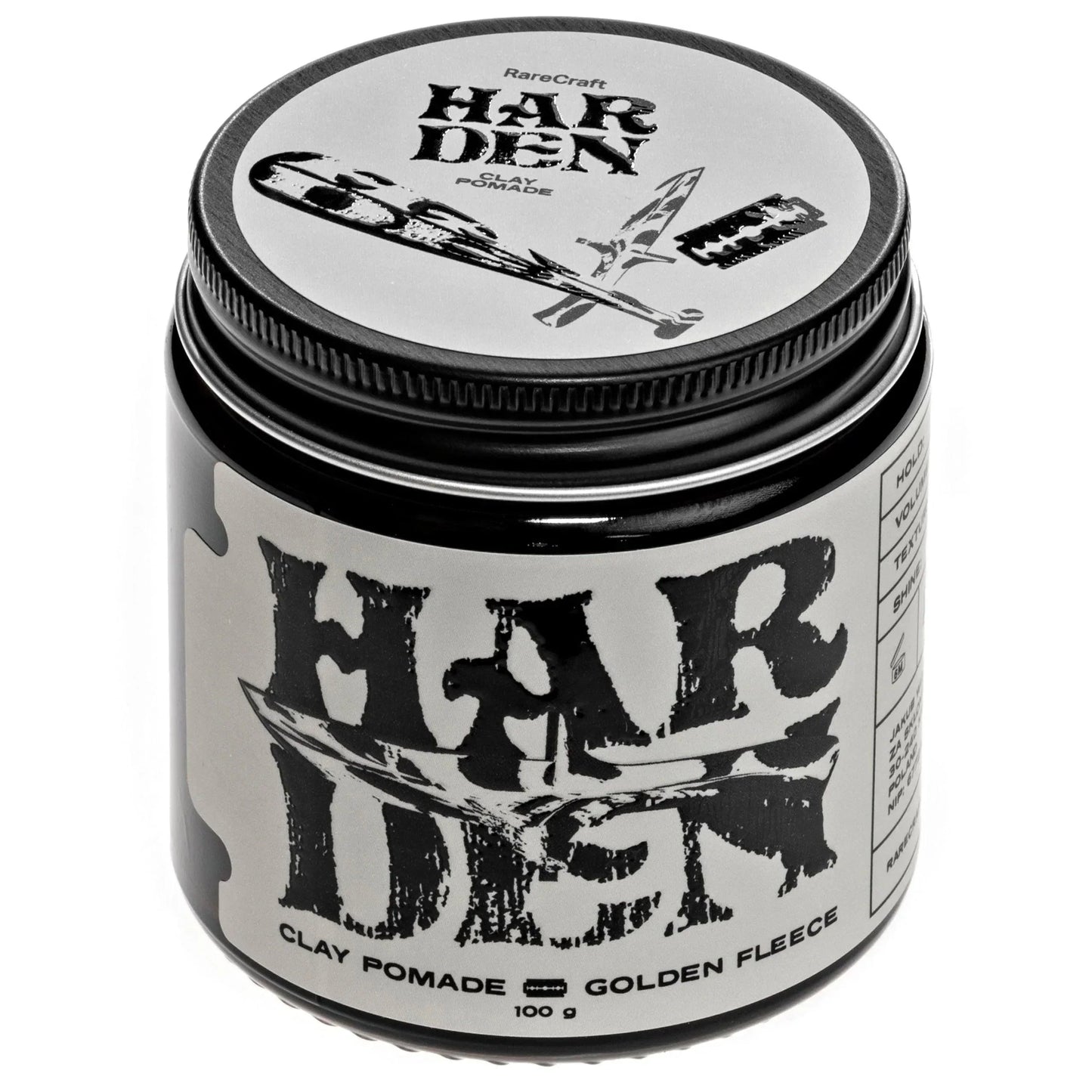 Harden Golden Fleece Rarecraft Clay Hår Pomade 100g | Clay | RareCraft | JK SHOP | JK Barber og herre frisør | Lavepriser | Best