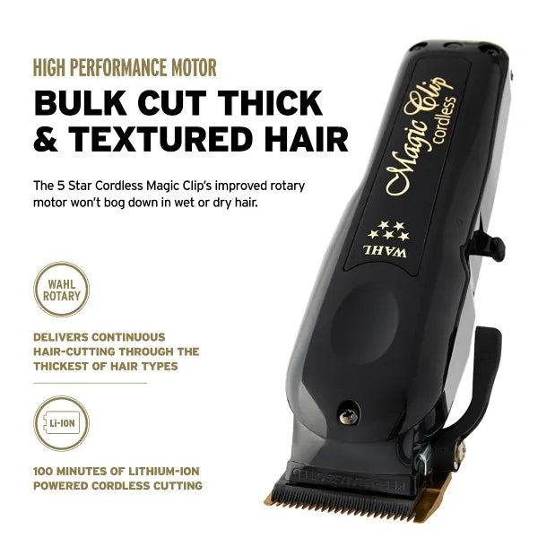 Wahl Magic Clip og Detailer BLACK Duo Pack trådløs-wahl-J&K Shop