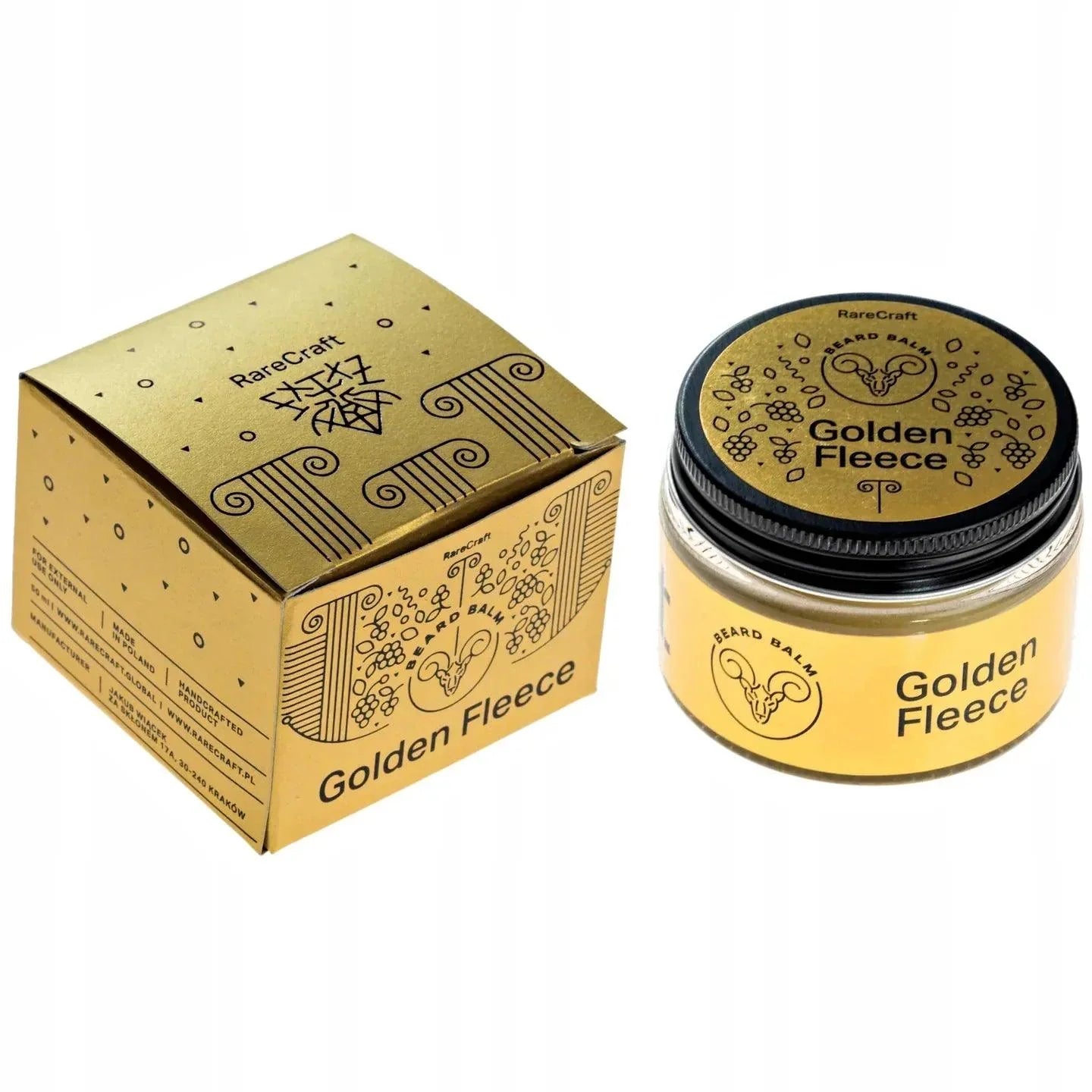 RareCraft Golden Fleece Skjeggbalm 50ml | Skjeggbalm | RareCraft | JK SHOP | JK Barber og herre frisør | Lavepriser | Best