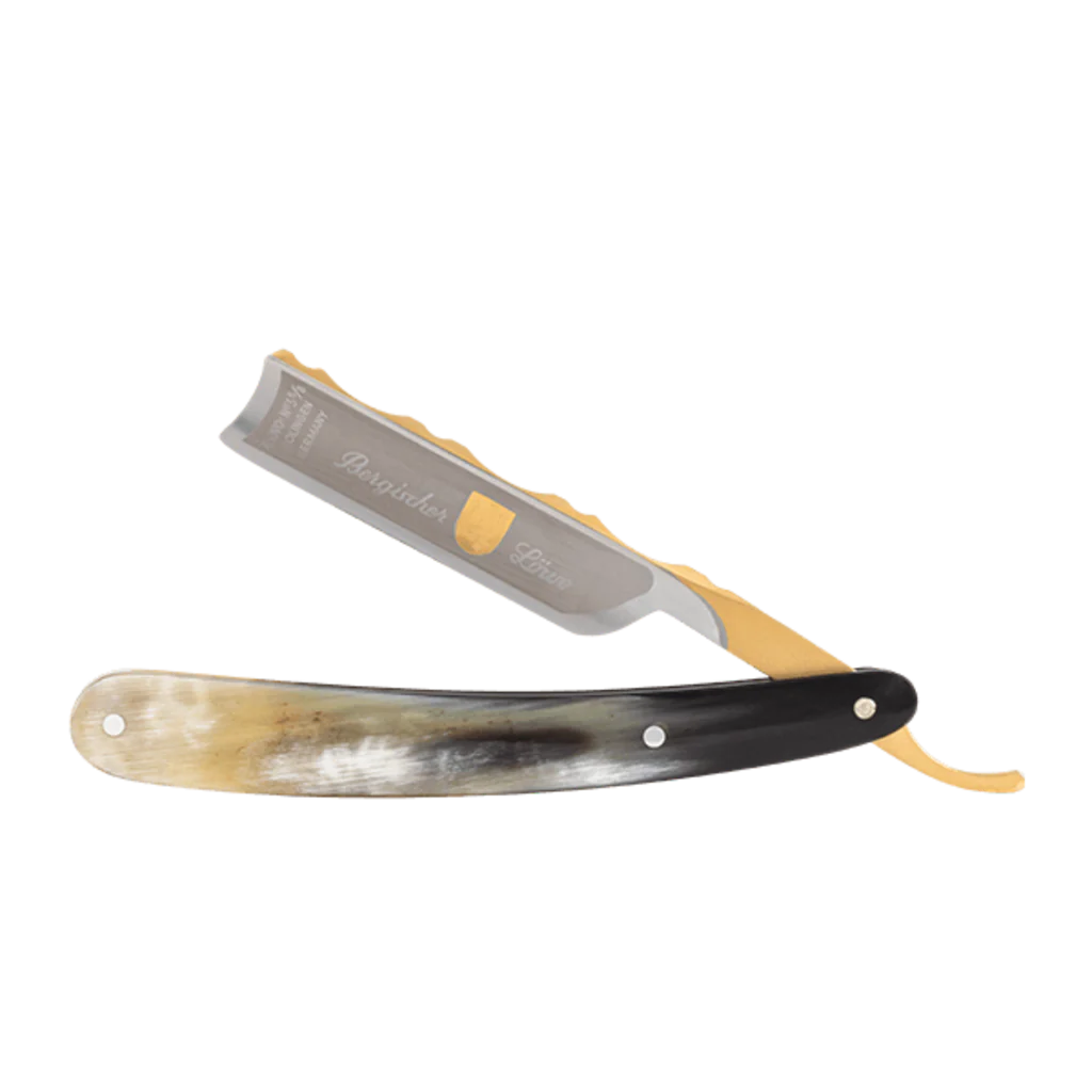 DOVO Straight Razor 5/8"- African Cowhorn, Bergischer løve