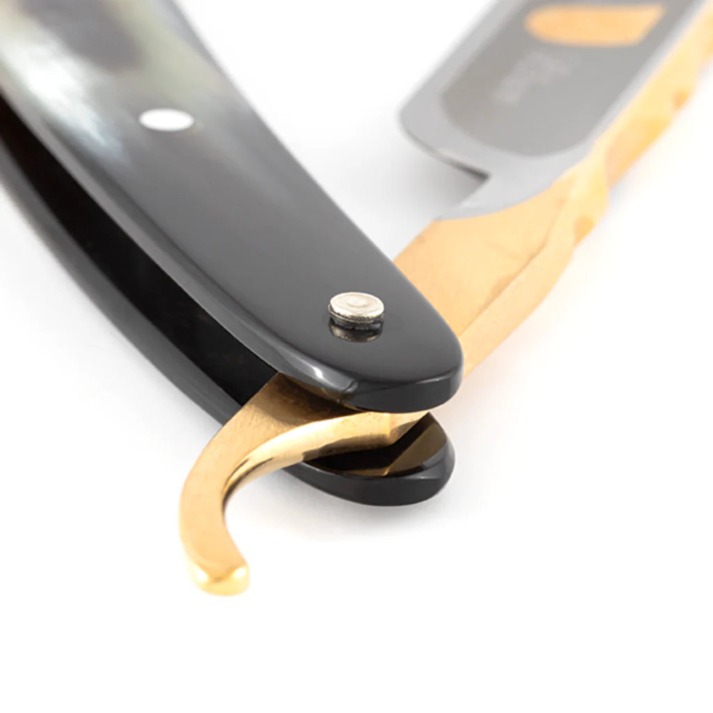 DOVO Straight Razor 5/8"- African Cowhorn, Bergischer løve