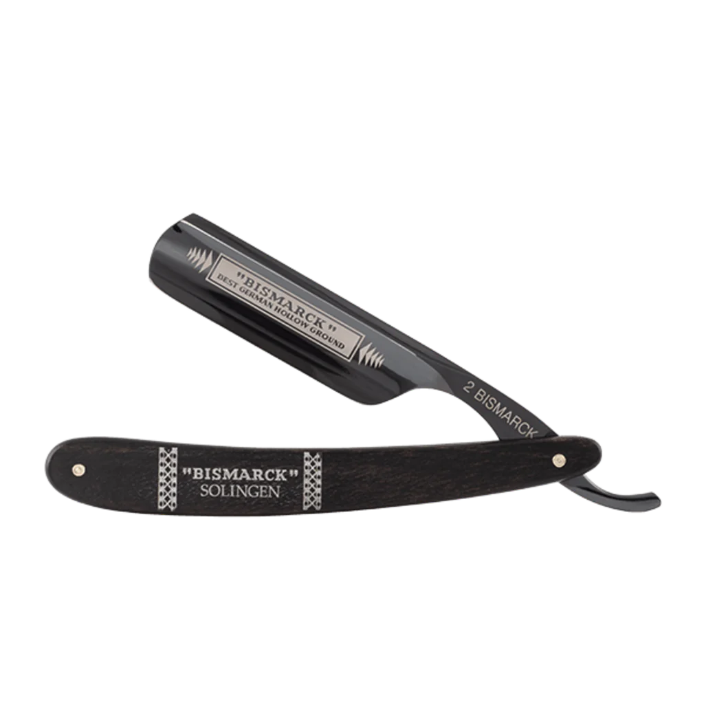 DOVO Straigh Razor 6/8"- Ebony Wood Black, Bismarck