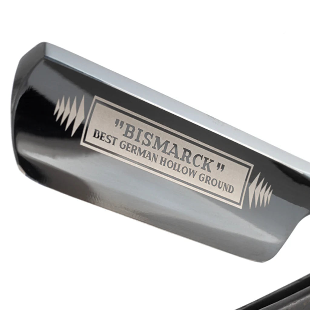 DOVO Straigh Razor 6/8"- Ebony Wood Black, Bismarck