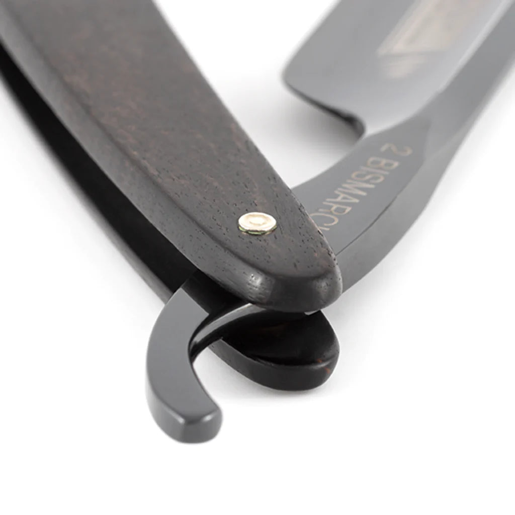 DOVO Straigh Razor 6/8"- Ebony Wood Black, Bismarck