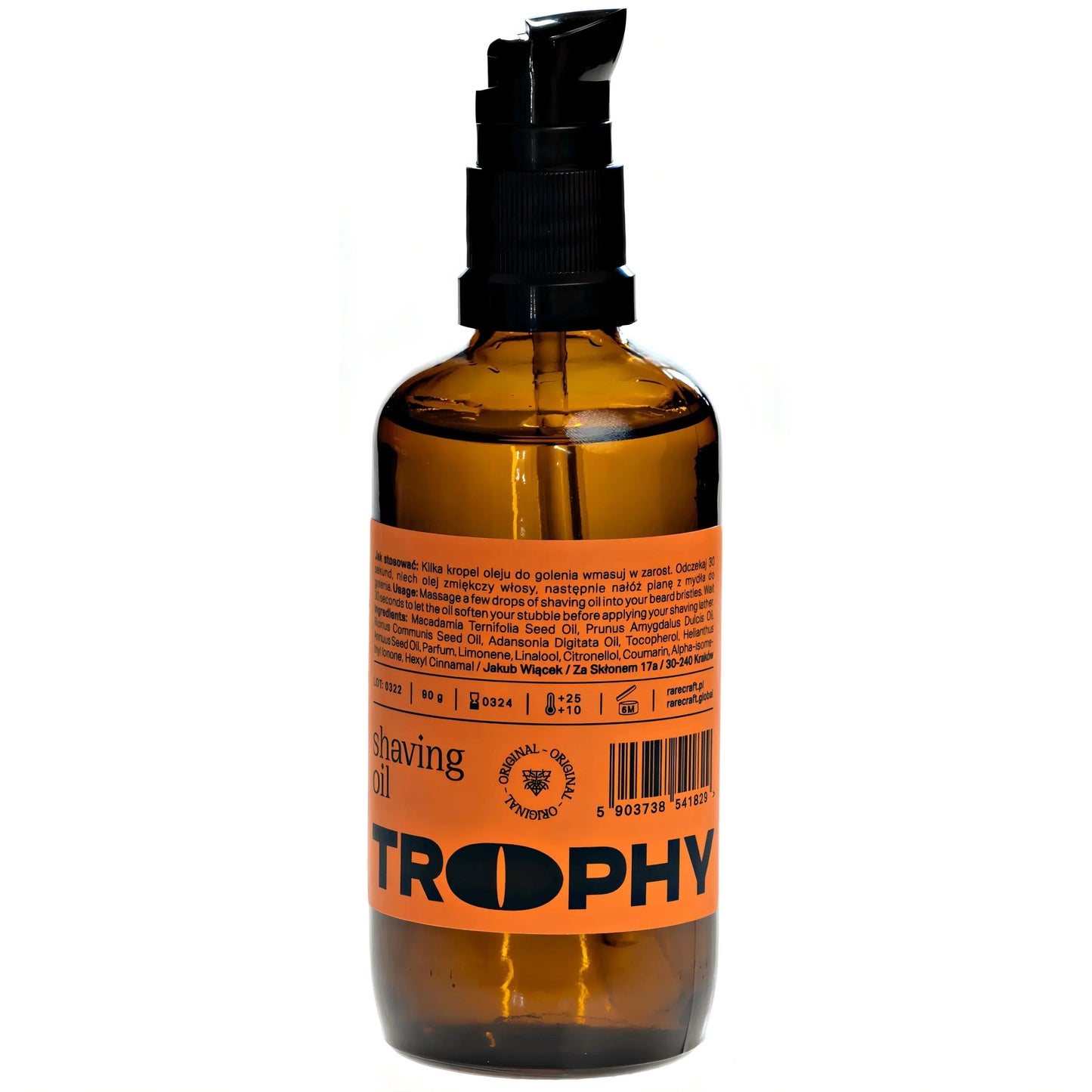 Trophy RareCraft Barberolje 100ml | Barberolje | RareCraft | JK SHOP | JK Barber og herre frisør | Lavepriser | Best