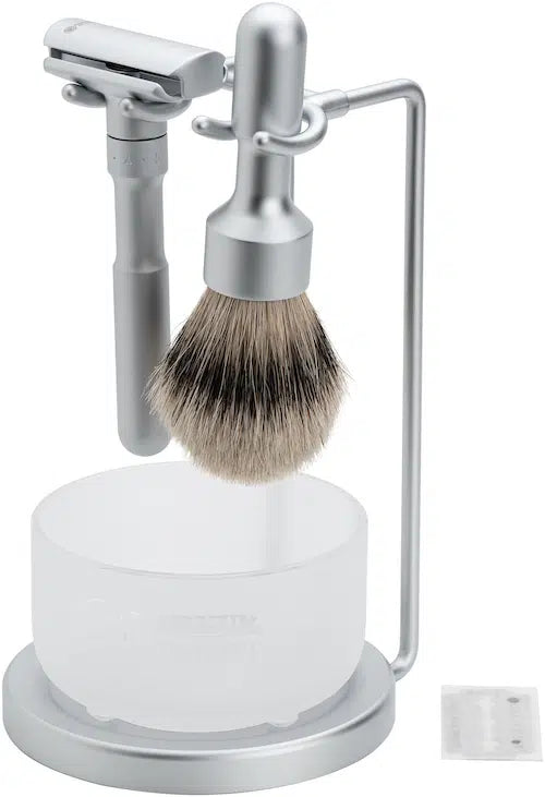 Merkur, Shaving Set Futur (750) Silvertip Badger